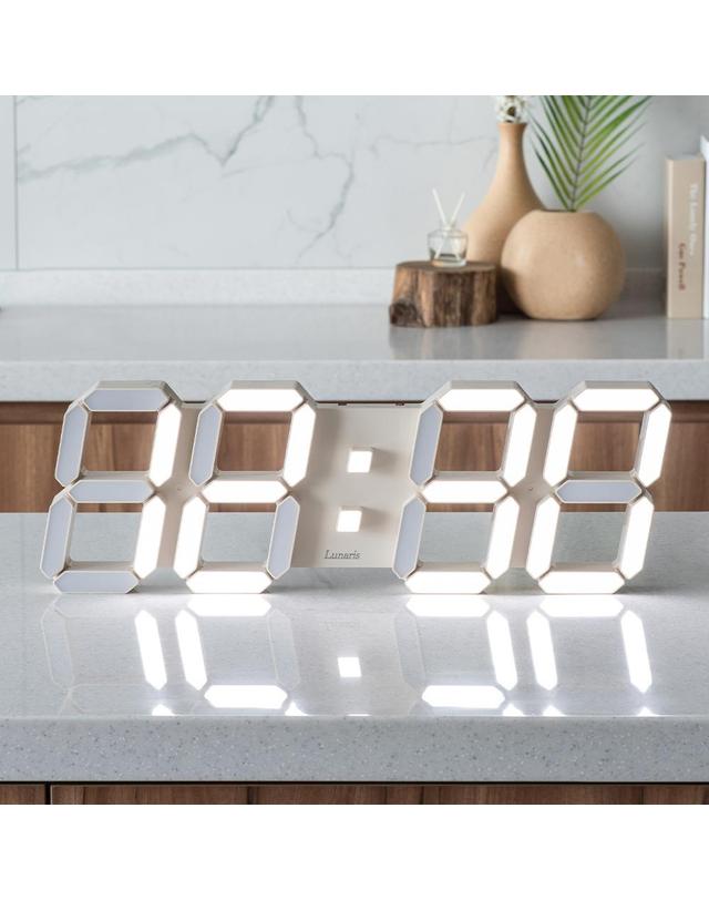 루나리스 국산 루나리스 오로라 GPS 수신 LED 벽시계 54cm / 포토사은품 착용컷