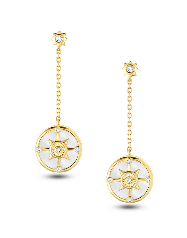 브릴러리 Solar Drop Earrings 착용컷