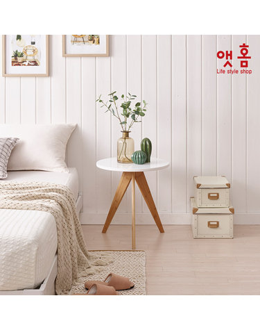 [AT HOME] 앳홈 콤마 원형 테이블 겸 협탁(중)