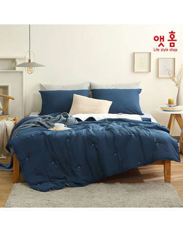 [ATHOME] 앳홈 포리프 퀼팅 자수 극세사 차렵이불 S 단품