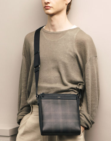 [크로스백][HERITAGE TARTAN]다크브라운 타탄체크 크로스백