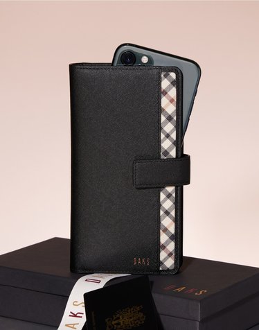 [다기종핸드폰케이스] 블랙 체크 배색