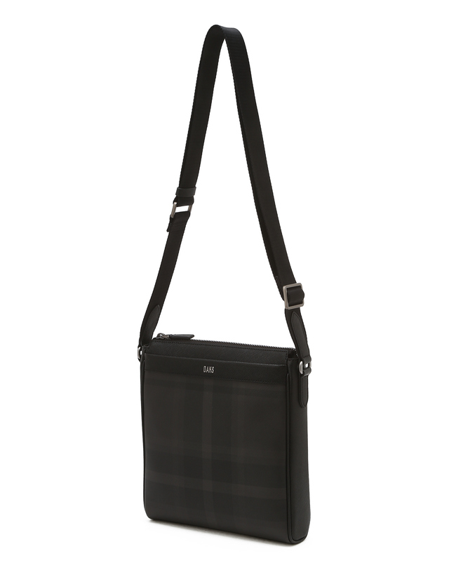 닥스 액세서리 [크로스백][HERITAGE TARTAN]다크브라운 타탄체크 크로스백 진한 브라운 상세