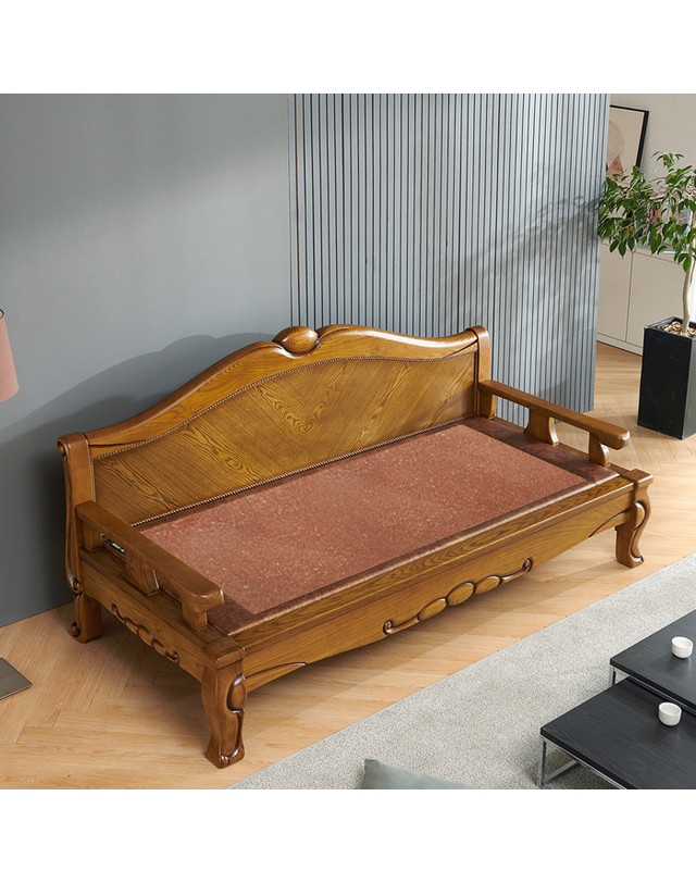 보루네오 [보루네오]천연 돌 그대로 맥반석 온돌쇼파 (216cm) GC290 착용컷