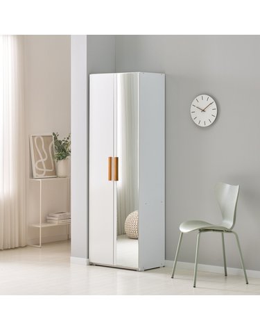 드레스룸 거울 행거옷장 장롱 60cm (광폭) P0000BJO