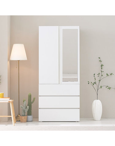 설치편한 장농 옷장 서랍장 거울장 (80cm) TP234