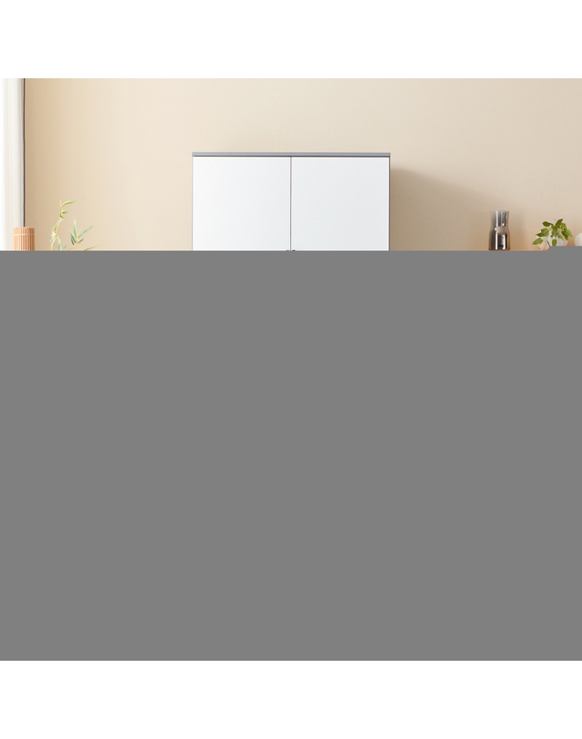 인터데코 냉장고스타일 주방수납장 그릇장 80cm P0000BBV 착용컷