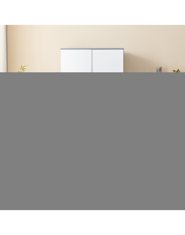 인터데코 냉장고스타일 주방수납장 그릇장 80cm P0000BBU 착용컷