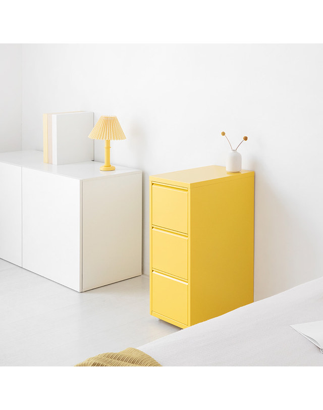 인터데코 철제서랍장 3단서랍장 케비닛 MK35140 착용컷