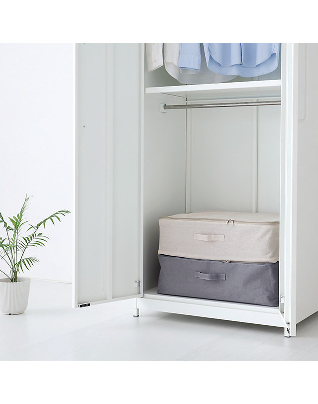 인터데코 옷정리함 수납박스 침대밑수납 패브릭수납함 59x39x18 MK20491 착용컷