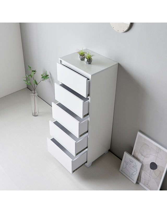 인터데코 드레스룸 5단서랍장 50cm P0000BMY 착용컷