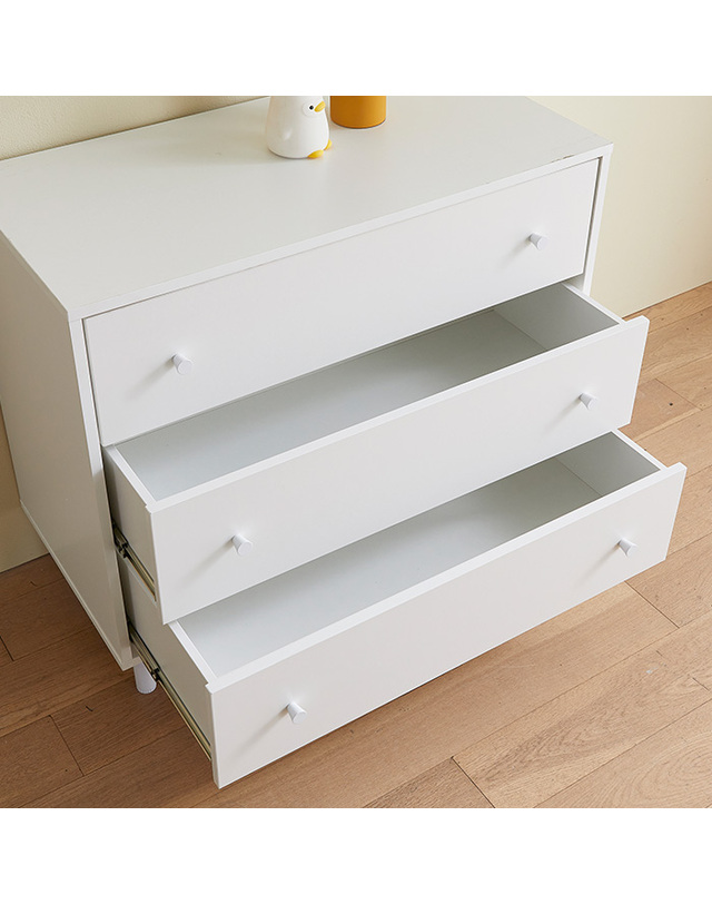 인터데코 속넓은 3단서랍장 80cm WB552 착용컷