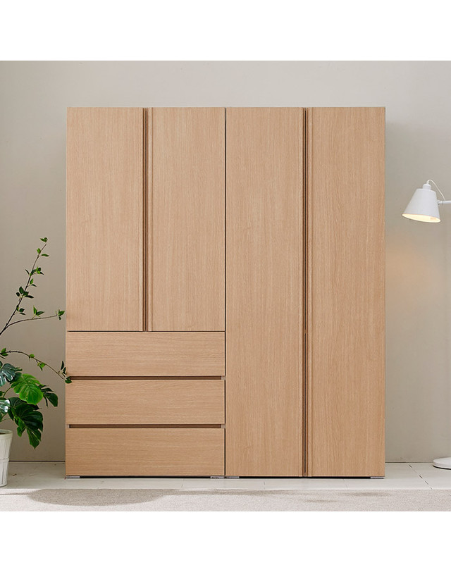 인터데코 설치편한 장농 옷장 서랍장 (160cm) TP236 착용컷