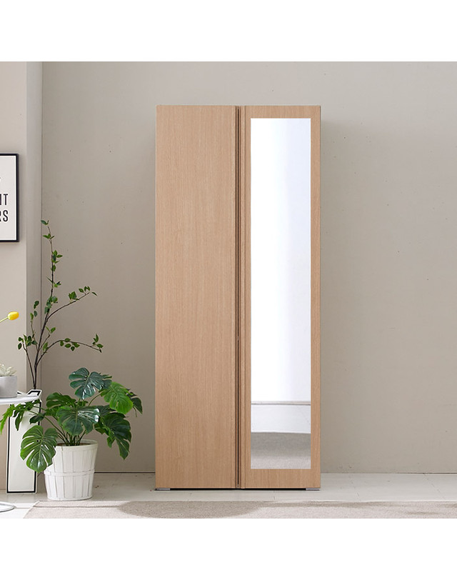 인터데코 설치편한 장농 옷장 거울장 이불장 (80cm) TP232 착용컷