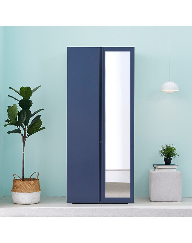 인터데코 설치편한 장농 옷장 거울장 이불장 (80cm) TP232 착용컷