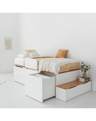 호텔라인 침대프레임 슈퍼싱글 서랍수납 MK34414