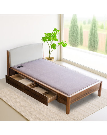 황토볼 스프링보료 온돌침대 탄탄한 지지감 (슈퍼싱글,서랍) HM300