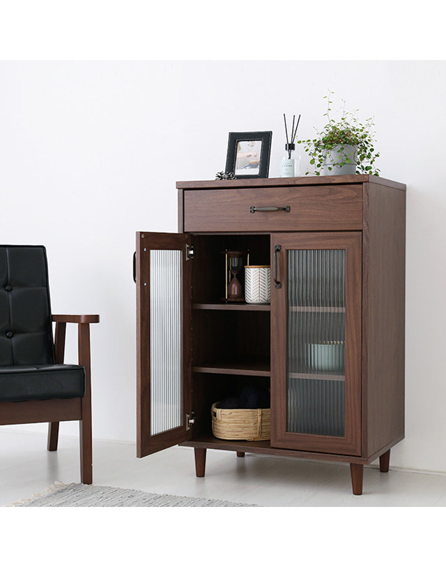 인터데코 장식장 다용도수납장 진열장 그릇장 MK25509 착용컷