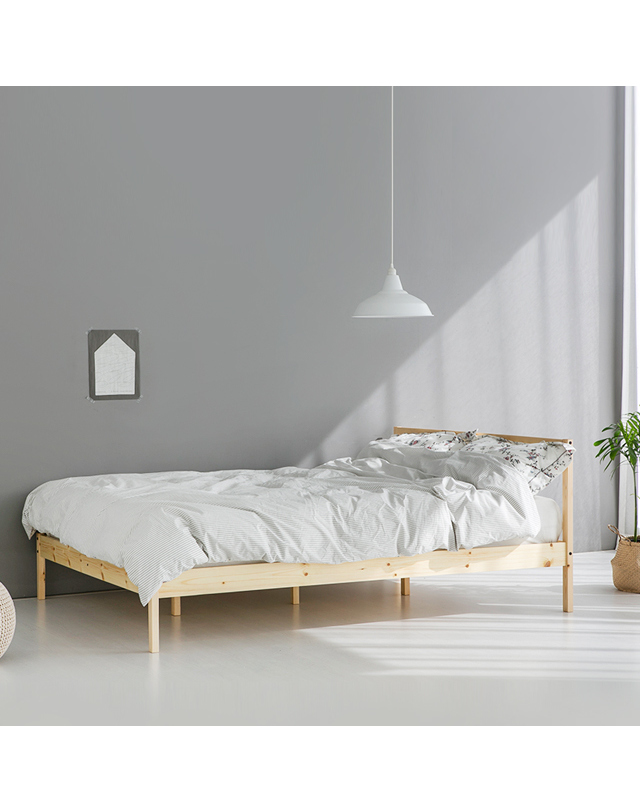 인터데코 호텔라인 침대프레임 퀸 MK10308 착용컷
