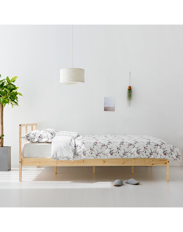 인터데코 호텔라인 침대프레임 퀸 MK10308 착용컷