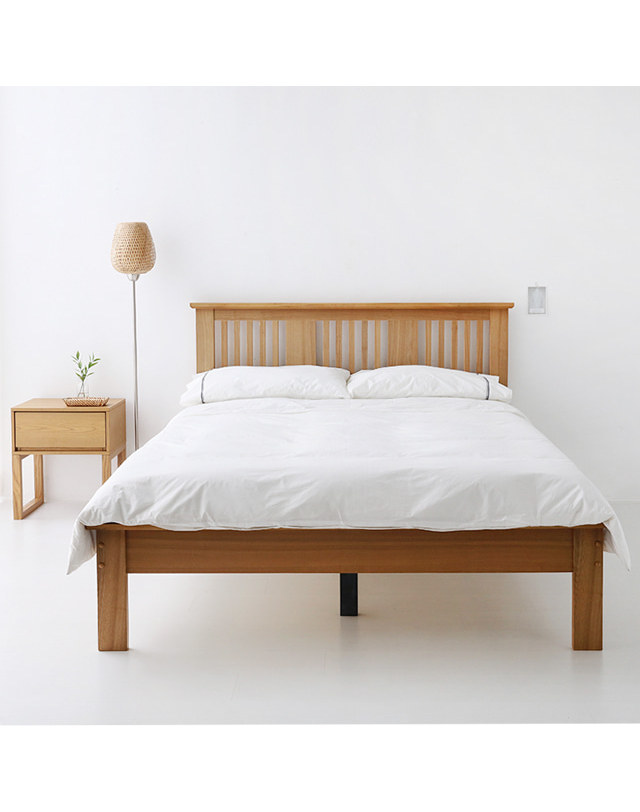 인터데코 호텔라인 침대프레임 퀸 MK25366 착용컷
