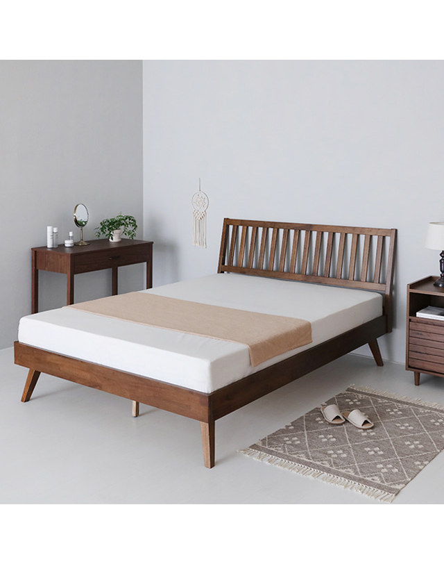 인터데코 호텔라인 침대프레임 퀸 MK25333 착용컷