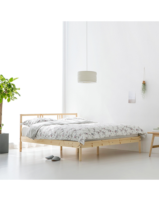 인터데코 호텔라인 침대프레임 퀸 MK21367 착용컷