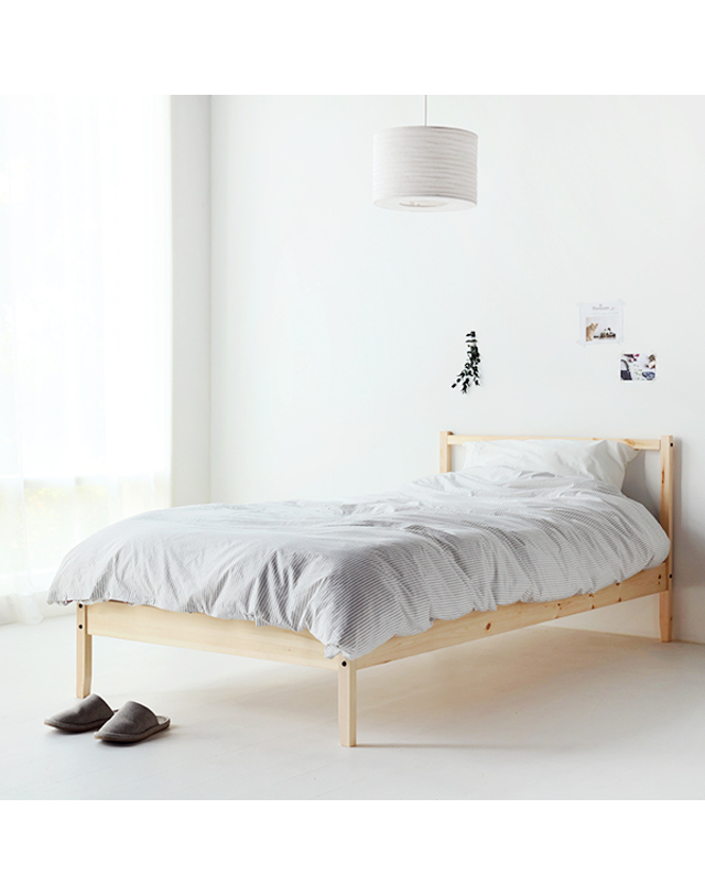 인터데코 호텔라인 침대프레임 싱글 MK16180 착용컷