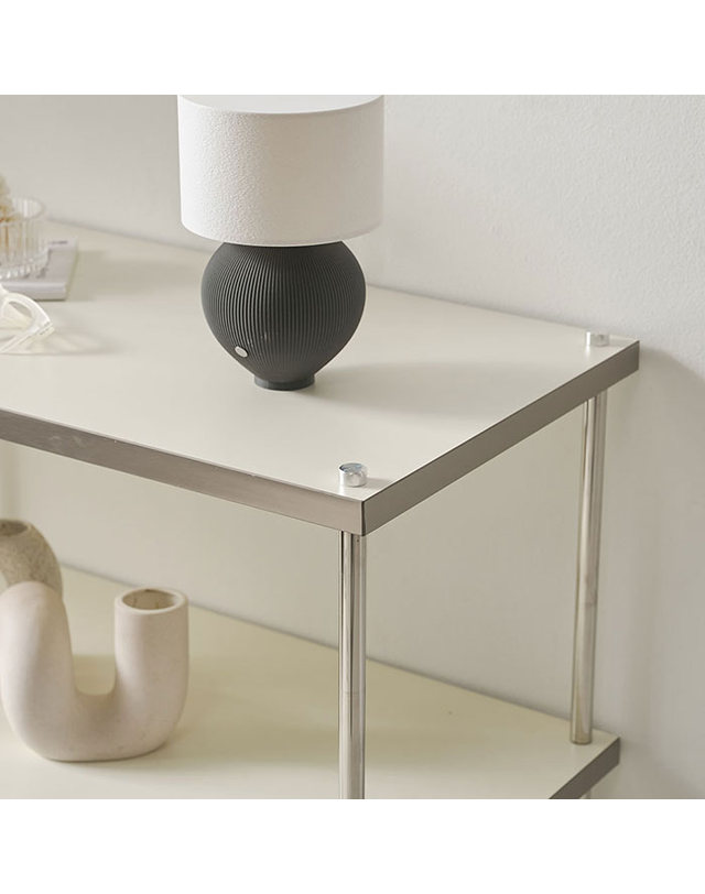 인터데코 답답함 없는 인테리어 선반 거실장 75cm 3단(목재) WB640 착용컷
