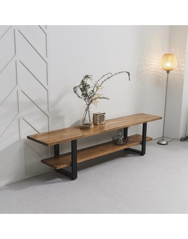 고급스러운 원목소재로 만든 거실 tv장 210cm P0000BXA