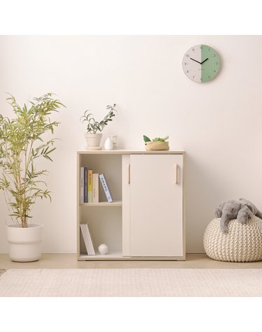 거실 주방 공간절약 슬라이딩 수납장 80cm P0000BRH