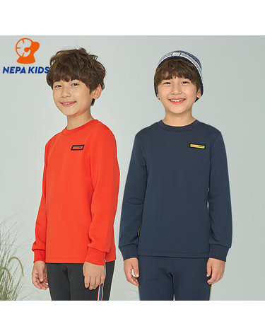 NEPA KIDS 네파키즈 공용 기모 베로 테이프 티셔츠 KGF5303
