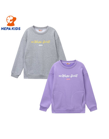 NEPA KIDS 네파키즈 여아 기모 피사 맨투맨 KG85307