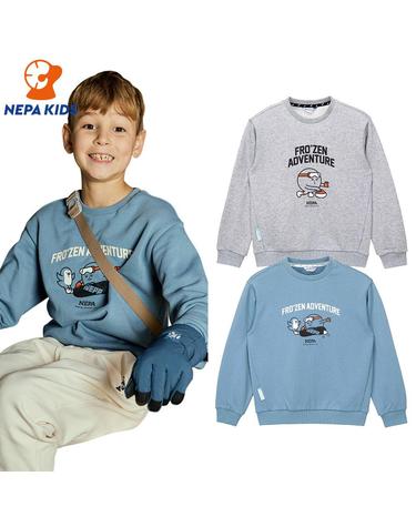 NEPA KIDS 네파키즈 공용 SML 콜라보 제로 플레이 맨투맨 KIF5321