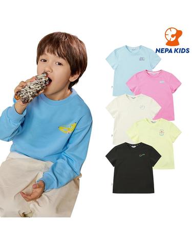 NEPA KIDS 네파키즈 공용 박세은 웰컴 반소매 티셔츠