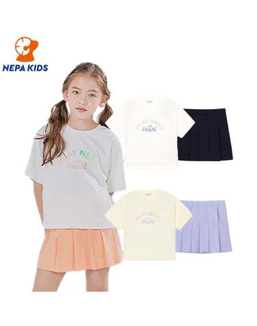 NEPA KIDS 네파키즈 여아 글리터 반팔세트 KK45955