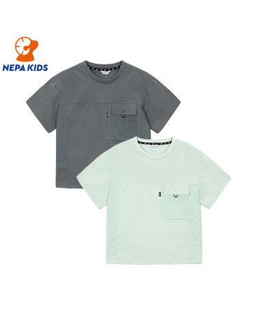 NEPA KIDS 네파키즈 공용 테시트 우븐 티셔츠 KKD5318