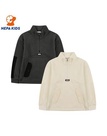 NEPA KIDS 네파키즈 스토우맨 플리스 하프짚 탑 KJF5307