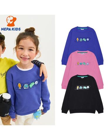 NEPA KIDS 네파키즈 공용 스티키 벨크로 맨투맨 KIC5321