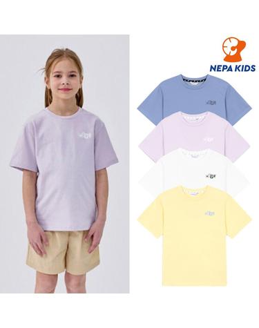 NEPA KIDS 네파키즈 공용 멀티 해피뉴스 티셔츠 KLD5303
