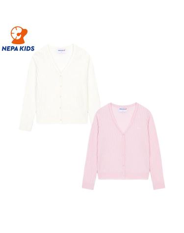 NEPA KIDS 네파키즈 여아 소프트 버튼 가디건 KK44001