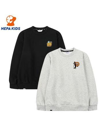 NEPA KIDS 네파키즈 공용 기모 스노이 맨투맨 KJF5322