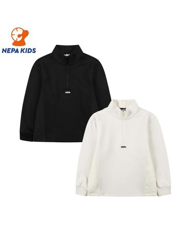 NEPA KIDS 네파키즈 공용 기모 캐스트 하프집 탑 KJF5305