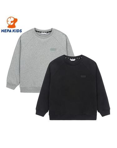 NEPA KIDS 네파키즈 공용 기모 아이언 맨투맨 KKF5301