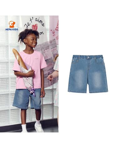 NEPA KIDS 네파키즈 공용 쿨맥스 프레쉬 데님쇼츠 KKD1709