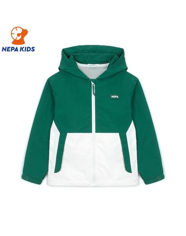 NEPA KIDS 네파키즈 공용 멜로우 블럭 후드 자켓 KKC0605