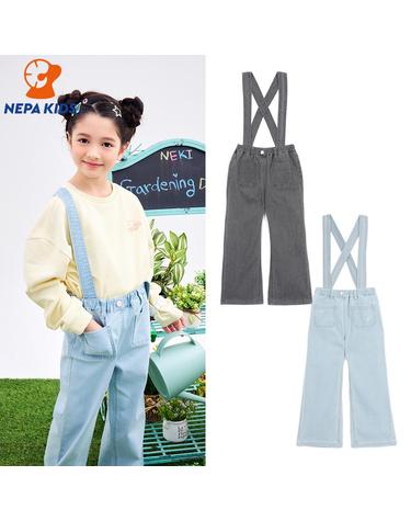 NEPA KIDS 네파키즈 여아 걸스 서스펜더 데님 팬츠 KL21601
