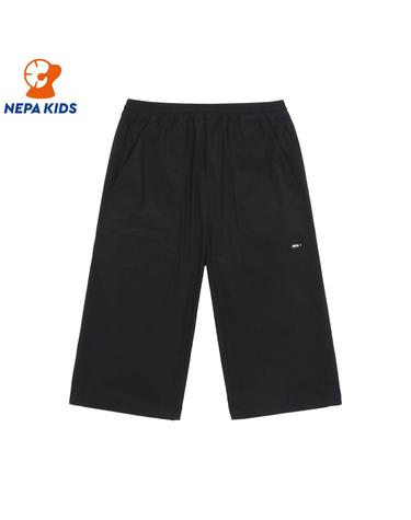 NEPA KIDS 네파키즈 공용 블랙 버뮤다팬츠 KL31707
