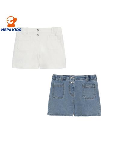 NEPA KIDS 네파키즈 여아 걸스 베이직 데님 하프팬츠 KL41701