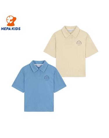 NEPA KIDS 네파키즈 공용 LTT 해피 카라 티셔츠 KLD5323